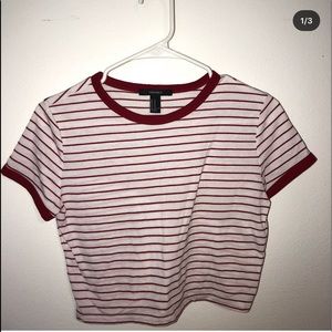 Striped crop top